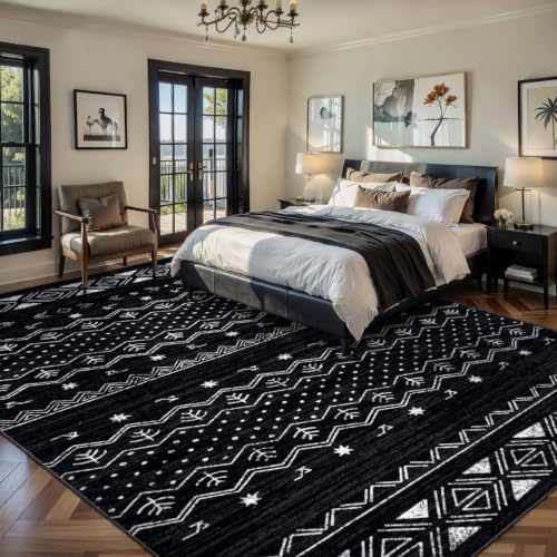 SERISSA 7x10 Washable Non-Slip Boho Area Rug for Living Room - Image 2
