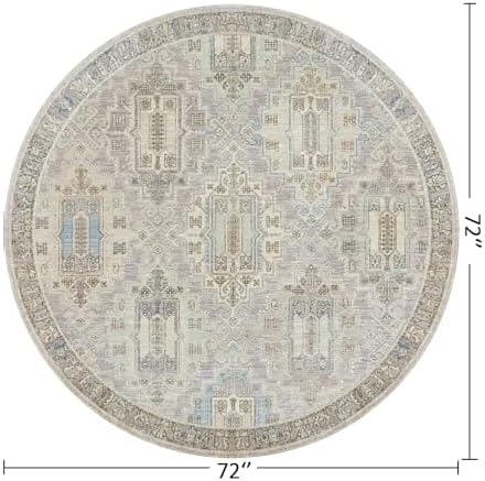 Vintage Persian pattern 6 Round Area Rug for Living Room Dining Area - Image 2