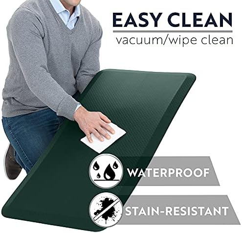 KANGAROO Cushioned Anti Fatigue Kitchen Mats for Floor, 20x32 Hunter Green - Image 5