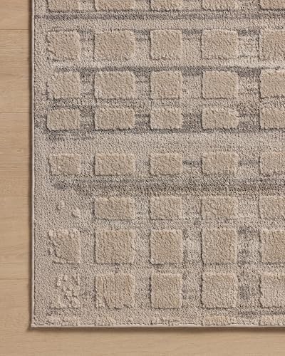 Loloi Amber Lewis Monty Collection MOT-06 Pebble/Beige 2'-7" x 4', .50" Pile Height, Area Rug - Image 7