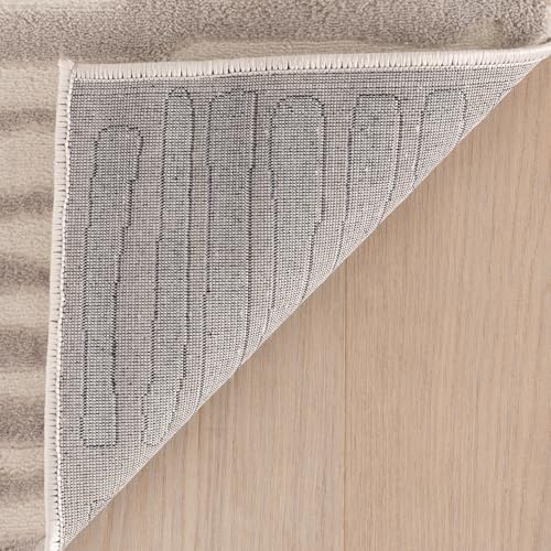 nuLOOM Kailani Cream/Grey Abstract Washable Runner Rug, 2' x 8' - Image 5