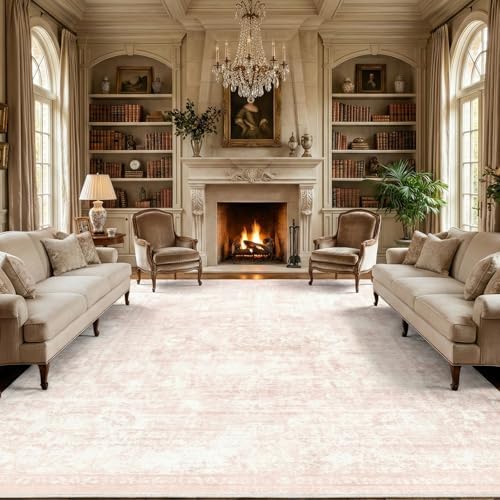 Homemate Washable Rug 10x12 Area Rugs - Vintage Rugs for Living Room by Homemate