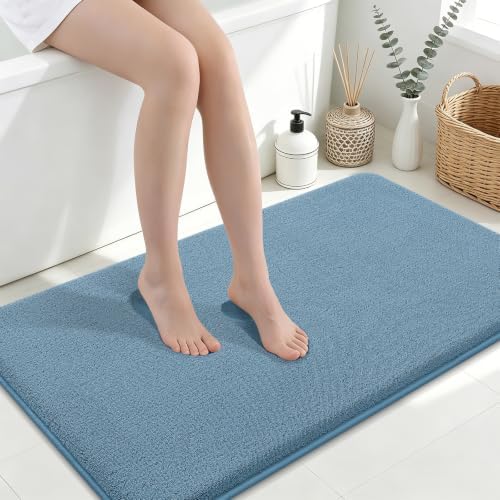 Smiry Memory Foam Bath Mat 45x27, Extra Soft Absorbent Bathroom Rugs by Smiry