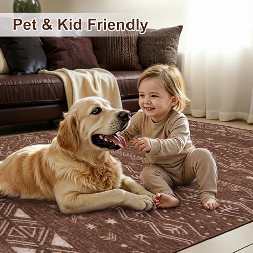 SERISSA 6x9 Washable Non-Slip Boho Area Rug for Living Room - Image 6
