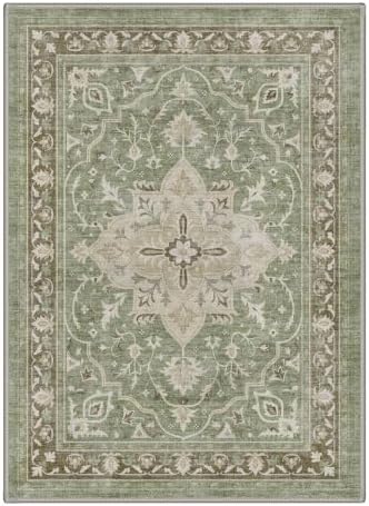 GENIMO 8x10 Outdoor Rug, Washable Quick Dry for Patio, Dusty Sage - Image 2