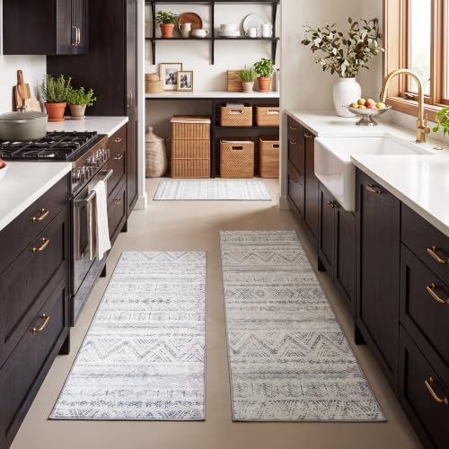GRANNY SAYS Boho Kitchen Rug Set of 3, Anti Fatigue Kitchen Mats Non Slip by GRANNYSAYS