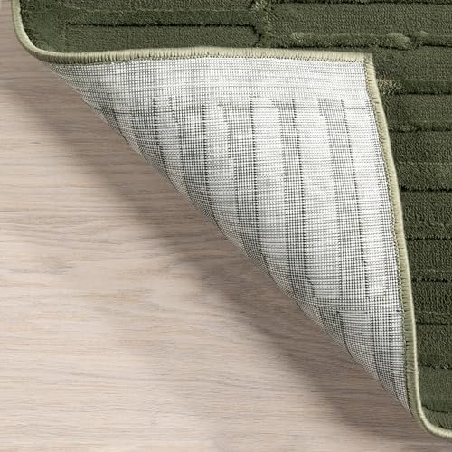 nuLOOM Kailani Green Geometric Washable Area Rug, 6' - Image 3