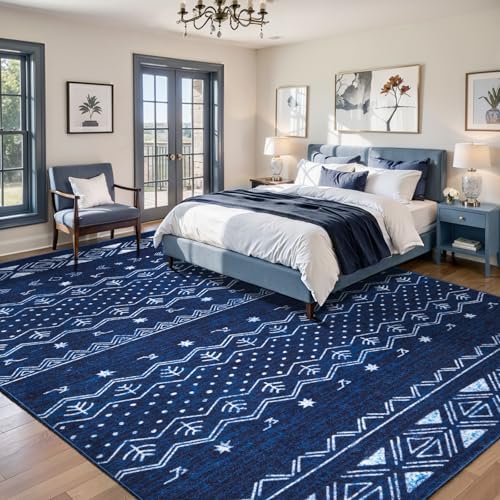 SERISSA 8x10 Washable Non-Slip Boho Area Rug for Living Room - Image 2