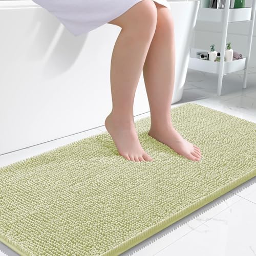 OLANLY Large Bathroom Rugs 50x30, Extra Soft Absorbent Chenille Bath Rugs by OLANLY