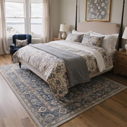 Bavni 2x3 Doormat, Vintage Floral Washable Non Slip Area Rug for Entrance - Image 5