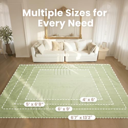 Huloo Sleep Ultra Soft Fluffy Baby Play Mat for Floor,(Sage Green) - Image 6