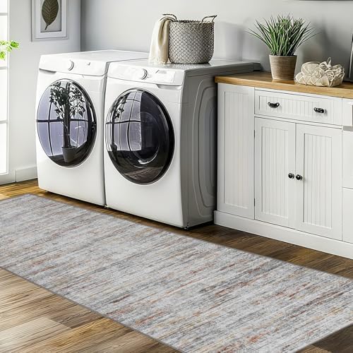 Washable Runners for Hallway 2x6 Runner Rug,Ultra-Thin Kitchen Runner Rugs,Non-Slip Backing Entryway Rug Runner,Abstract Carpet for Hallways,Bedroom,Dining,Laundry Room - Image 7