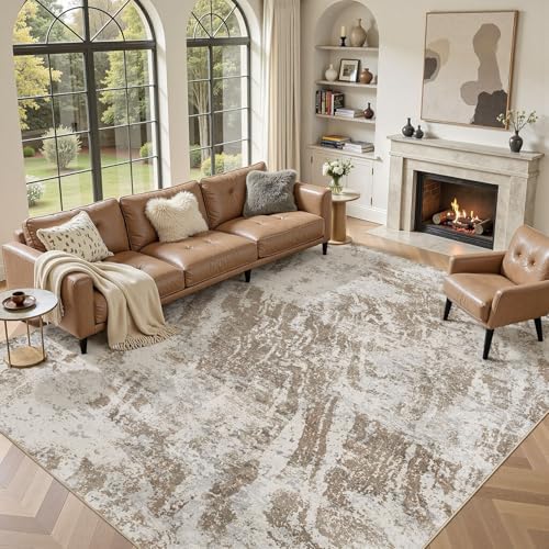 DMOYEST 7x9 Washable Area Rug Abstract Modern Non-Slip Indoor Carpet by DMOYEST