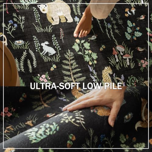 Machine Washable Kitchen Runner Rugs: 2'x10' Hallway Runner Non Slip Low Pile Stain Resistant Soft Carpet Runners for Hallways Indoor Entryway Kitchen Laundry Room Bedroom Farmhouse - Image 3
