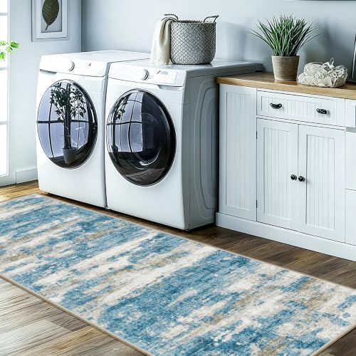 Kitchen Runner Rug 2x12 Runners Rug for Hallways Non-Slip,Long Abstract Rug Runners,Stain Resistant Soft Washable 12 ft Runner Rugs,Ultra-Thin Carpet for Entryway,Dining,Laundry Room - Image 7