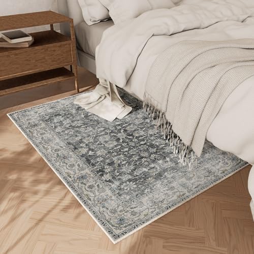 Washable Small Area Rugs for Entryway: Door Mat Indoor Entrance 2x3 Throw Rug Stain Resistant Non-Slip Low Pile Soft Carpets for Kitchen Front Door Indoor Entrance Entry Bedroom - Image 2