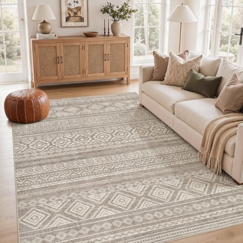 cotiled 6x9 Area Rugs for Living Room: Boho Washable Rug for Dining Room by COTILED