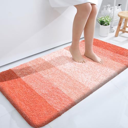 OLANLY Bathroom Runner Rug 44x24, Extra Soft Absorbent Microfiber Bath Rugs by OLANLY