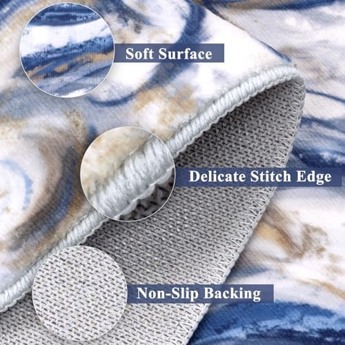 Yamaziot 2x8 Washable Modern Abstract Runner Rug Non-Slip for Hallways - Image 2