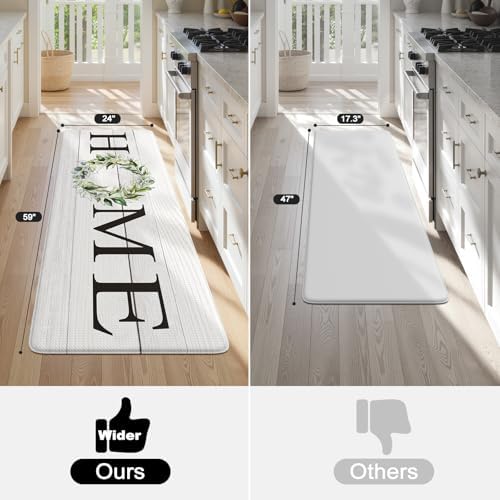 KIMODE Kitchen Mats Cushioned Anti Fatigue Kitchen Rugs Runner - Image 5
