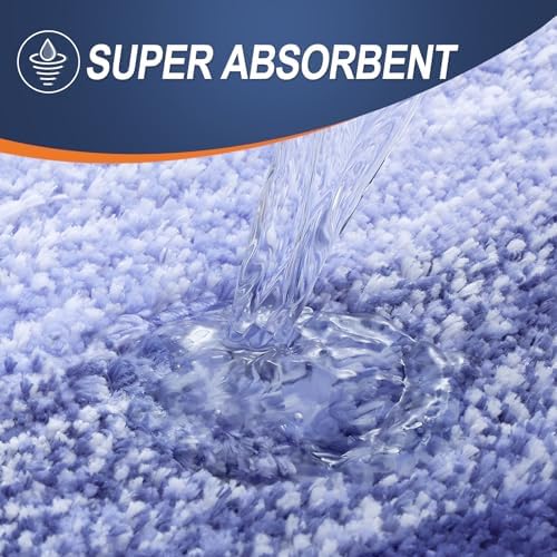 OLANLY Bathroom Runner Rug 44x32, Extra Soft Absorbent Microfiber Bath Rugs - Image 4