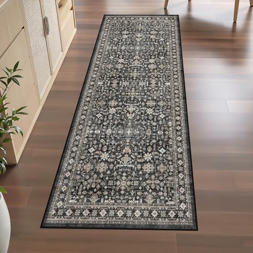 Grey Hallway Runner Rug 2x6 for Bedroom Kitchen - Image 4