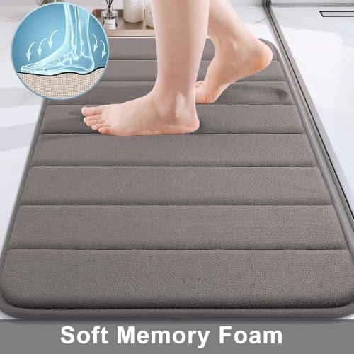 Buganda Memory Foam Bath Mat 34 x 20, Ultra Soft Absorbent Bathroom Rugs - Image 3