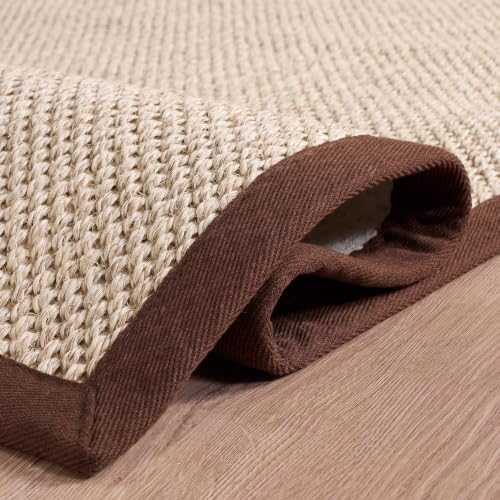 SAFAVIEH Natural Fiber Runner Rug 2'6"x10', Sisal Dark Brown NF143T - Image 5
