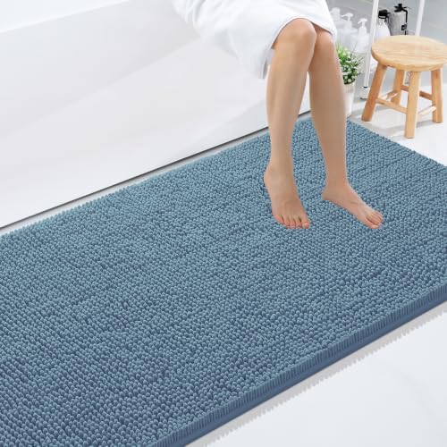 Smiry Bathroom Rugs 96X24, Luxury Chenille Extra Soft Absorbent Bath Mat by Smiry
