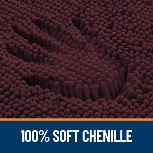 OLANLY Bathroom Runner Rugs 45x27, Extra Soft Absorbent Chenille Bath Rugs - Image 3