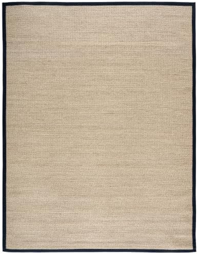 SAFAVIEH Natural Fiber Area Rug 8x10, Sisal Textured Large Navy NF143N - Image 2