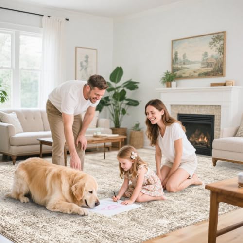 TOPRUUG Washable 12x18 Area Rug - Extra Large Thin Rugs for Living Room - Image 2
