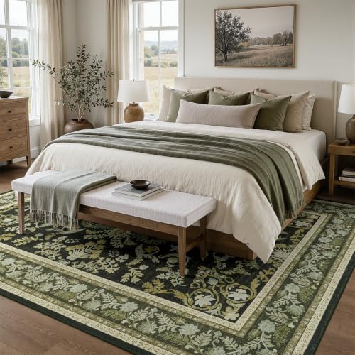 DCX Black and Beige Washable 6x9 Rug - Image 3