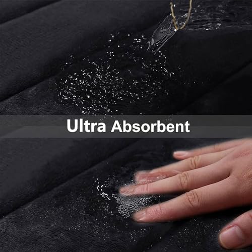 Buganda Memory Foam U-Shaped Toilet Rugs 24 x 20, Absorbent Bathroom mat - Image 5