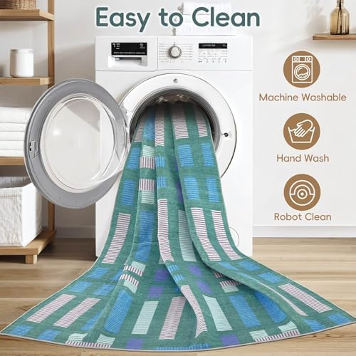 cotiled Boho 5x7 Area Rugs for Living Room: Soft Moroccan Washable Rug - Image 5