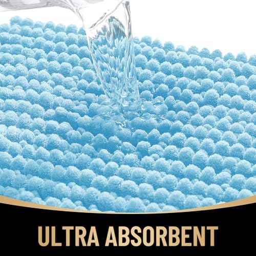 OLANLY Thick Chenille Absorbent Bathroom Rugs Mat 36x24, Sky Blue - Image 3