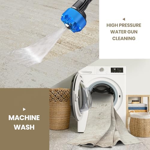 8x10 Washable Area Rug, Soft Area Rugs for Living Room, Non Slip Backing,Short-Pile&Durable Edge Binding, Stain Resistant, The Large Carpet for Bed Room, Dining Room,Office,Playroom - Image 5