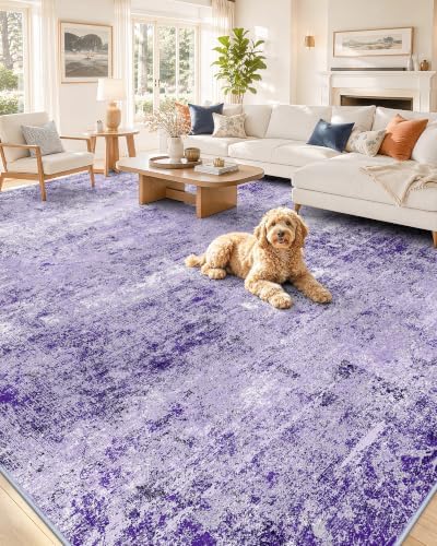 OLANLY 8x10 Washable Area Rug, Soft Non Slip Carpet for Bedroom Living Room by OLANLY