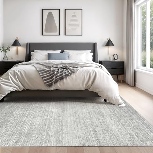 Valenrug 7x9 Area Rug Non Slip, Washable Area Rugs for Living Room, Grey - Image 4