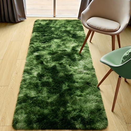 Tepook Soft Fluffy Runner Rugs for Bedroom 2x6 with Rubber Backing - Image 5