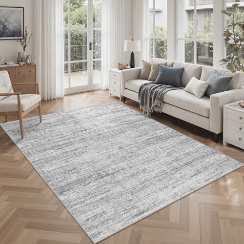 4x6 Rug - Stain Resistant Abstract Washable Rugs, Anti Slip Area Rugs for Living Room,Modern Low Pile Carpet with Rubber Backing Home Decor Small Area Rug by Unknown