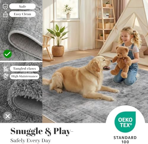 Homemate Washable Rug 8x10 Area Rugs - Vintage Rugs for Living Room - Image 6