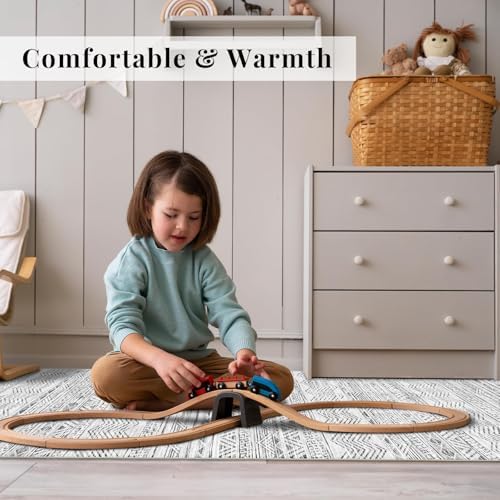 Ksrau 3x15 Runner Rug Washable Moroccan: Non Slip Hallway Floor Mat Grey - Image 3