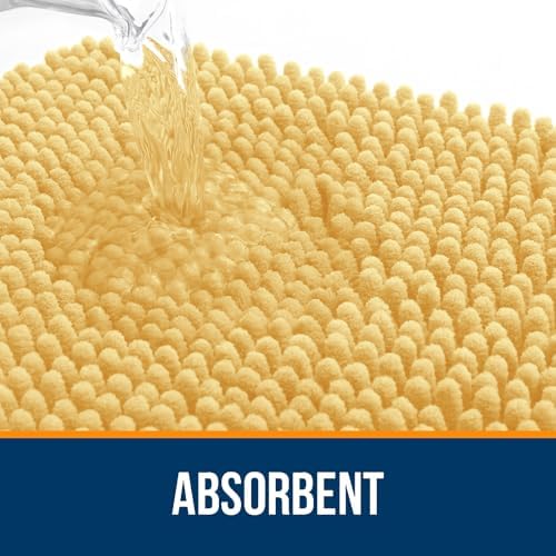 OLANLY Bathroom Runner Rugs 40x24, Extra Soft Absorbent Chenille Bath Rugs - Image 4