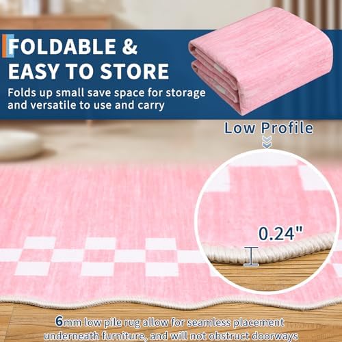 GarveeHome Scalloped Washable Rug 9x12 Area Rug for Living Room Bedroom - Image 5