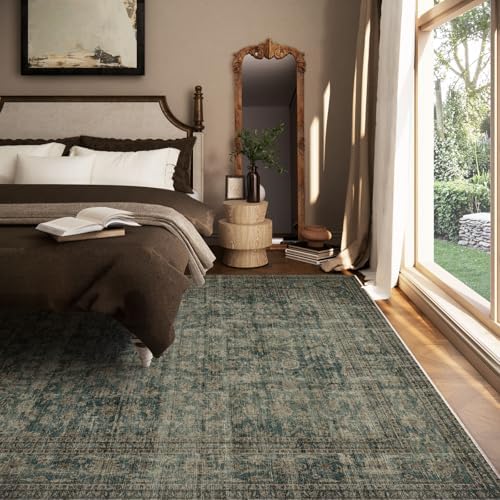 Washable Living Room Area Rug: 8x10 Rugs for Bedroom Non Slip Large Carpet - Image 4