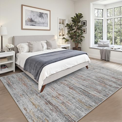 8x10 Area Rugs for Living Room,Modern Abstract Non-Slip Backing Washable Rugs,Soft Thin Large Area Rug，Stain Resistant Carpets for Bedroom Dining Room Home Decor - Image 6