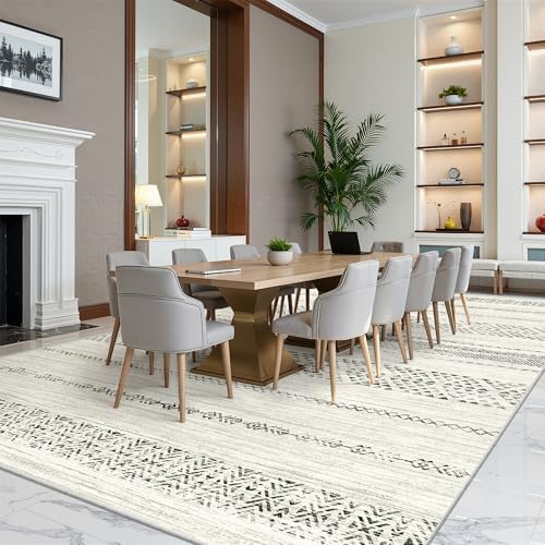 Miukiki 10x14 Area Rugs for Living Room Non Slip Washable Rug Grey - Image 7