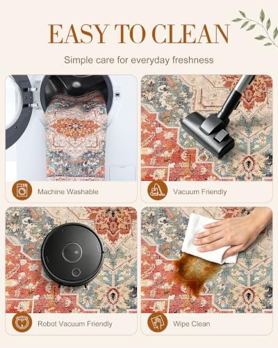 OLANLY 2x5 Washable Runner Rug, Soft Non Slip Carpet for Hallway Kitchen - Image 6