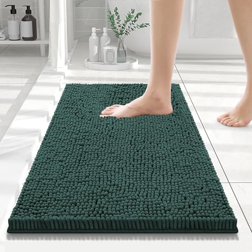 Smiry Bathroom Rugs 24X16, Luxury Chenille Extra Soft Absorbent Bath Mat by Smiry